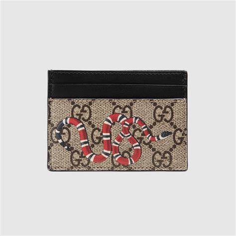 card holder gucci snake|Kingsnake print GG Supreme card case .